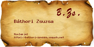 Báthori Zsuzsa névjegykártya
